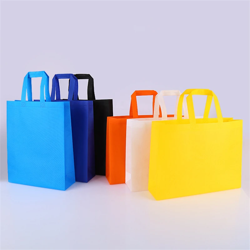 20 pieces New arrival High Quality  eco Non-woven Bag Shopping Bag With Handlefor  Clothes /christmas gift accept print logo