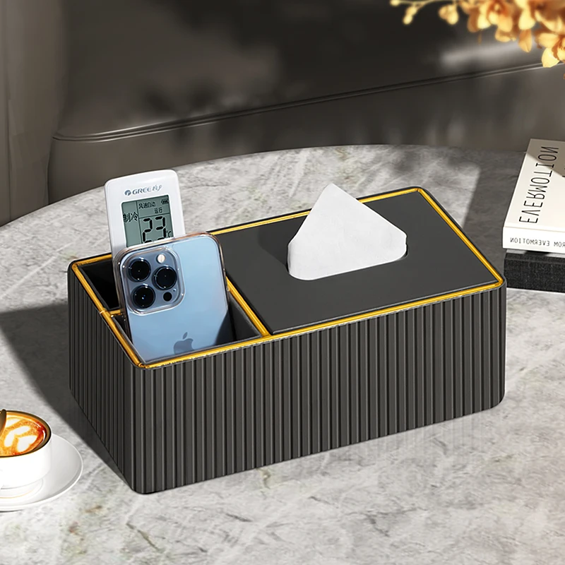 Tissue Box Living Room Home Coffee Table Remote Tissue Storage Box Simple Modern Creative Napkin Affordable Luxury Style