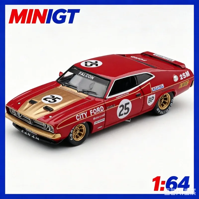 

MINIGT 1:64 Ford Falcon GT Bathurst Racing Die Casting Alloy Simulation Car Model Advanced Model Male Gift