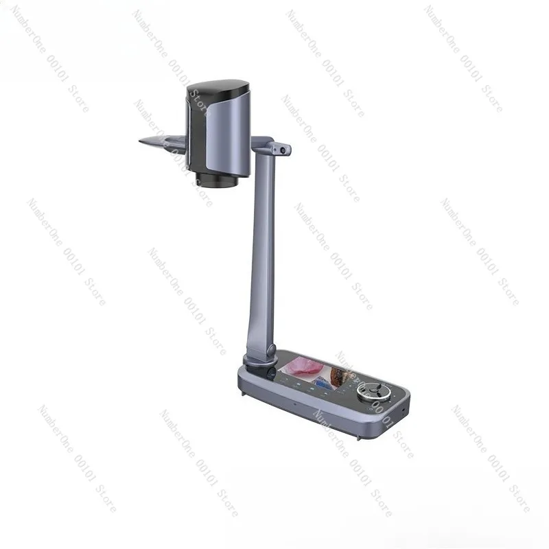 Elegant Desktop Video Document Camera 12X Optical Zoom Visual Presenter with Built in LCD Screen Real Object Projector for
