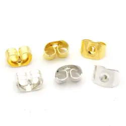150PCS Butterfly Scrolls Metal Earring Backs Hooks Stoppers Ear Post Nuts Findings Accessories For Jewelry Making Diy Wholesale
