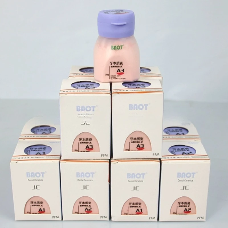 BontBAOT Metal Dental Porcelain Powder Dentin Transparent Translucent Ceramic Powder Body Ceramic Powder Special Liquid