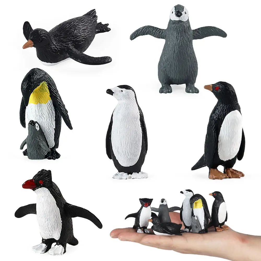 Giardino Scienza Educativo Micro Paesaggio Renna Lupo Orso Polare Volpe Coniglio Figurine di Pinguino in Miniatura Modello Animale Artico