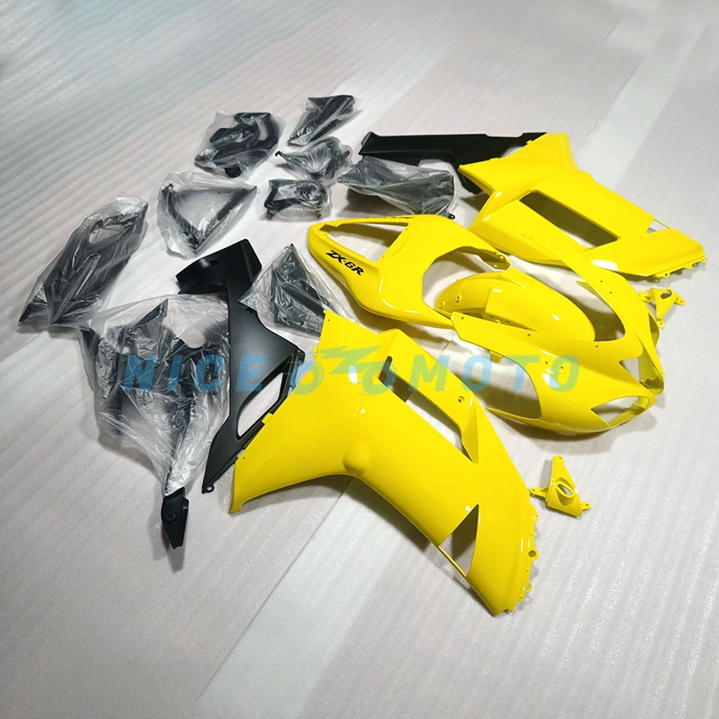 Nieuwe Abs Voor Ninja Zx6r 600 2007 2008 Zx-6r Zx 6r 636 07 08 Kuip Kit Carrosserie Cowl Helder Zwart