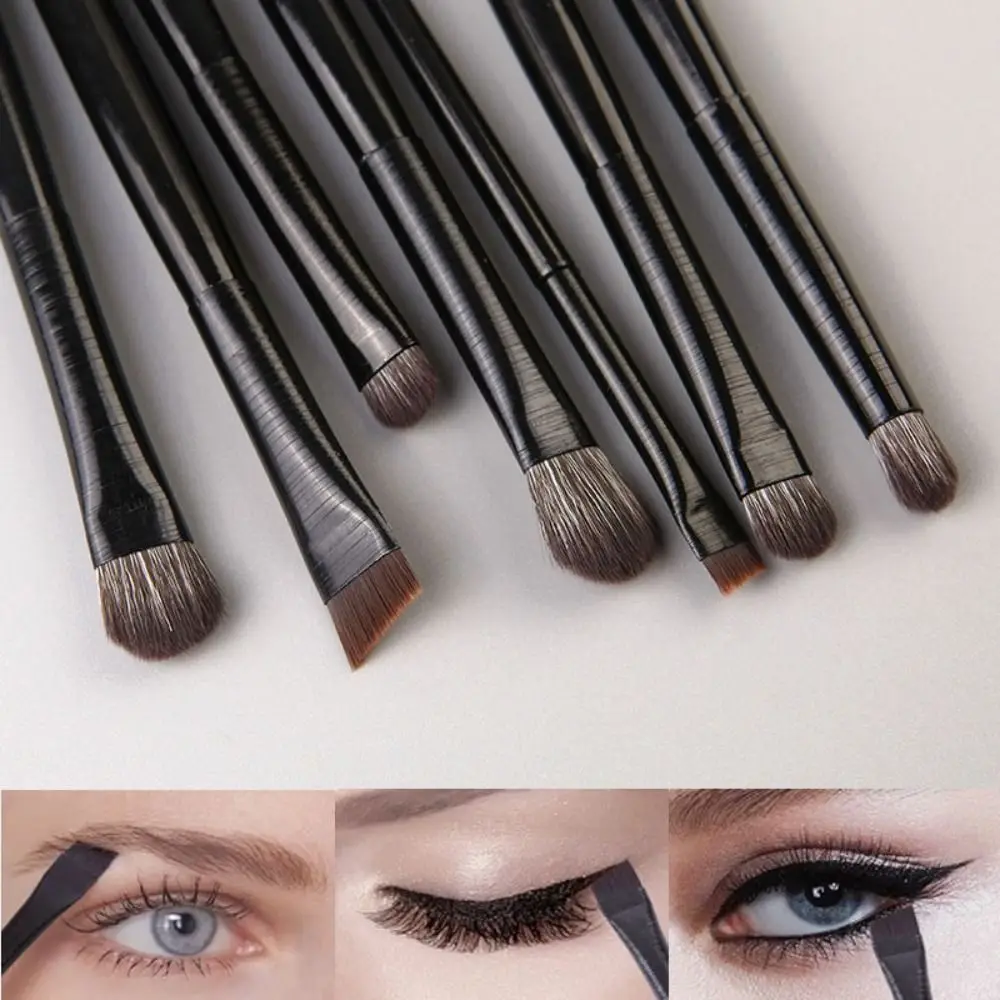 5/6pcs Portable Multi-use Eyeshadow Brushes Soft with Plastic Handle Smudge Makeup Brushes Eyeshadow Lip Brush