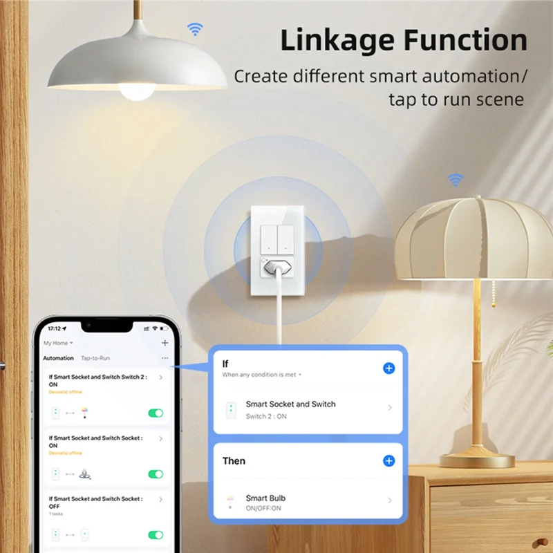 

FORW-Tuya Wi-Fi умный переключатель бразильская розетка выключатель света рабочий умный переключатель с голосовым управлением бразильская вилка