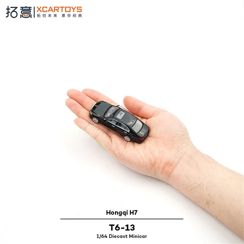 Xcartoys 1/64 لعبة معدني محاكاة مجموعة سيدان الشرطة الحلي Hongqi H7 نموذج سيارة الشرطة