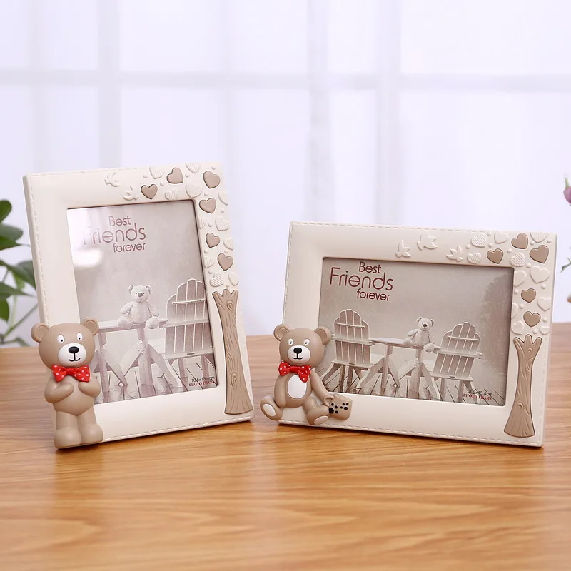 

Picture Frame & Albums,Children's Picture Frame,Cartoon Cute Bear Plastic Photo Frame,Horizontally And Vertically Cute Pet Photo
