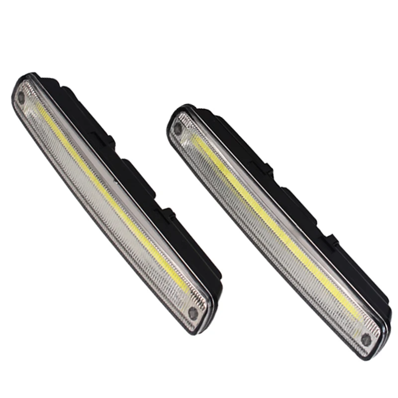 2Pcs/Set DRL External Light 100% Waterproof COB Fog Driving Day Lamp with On/Off Fucnction Daytime Running Lights