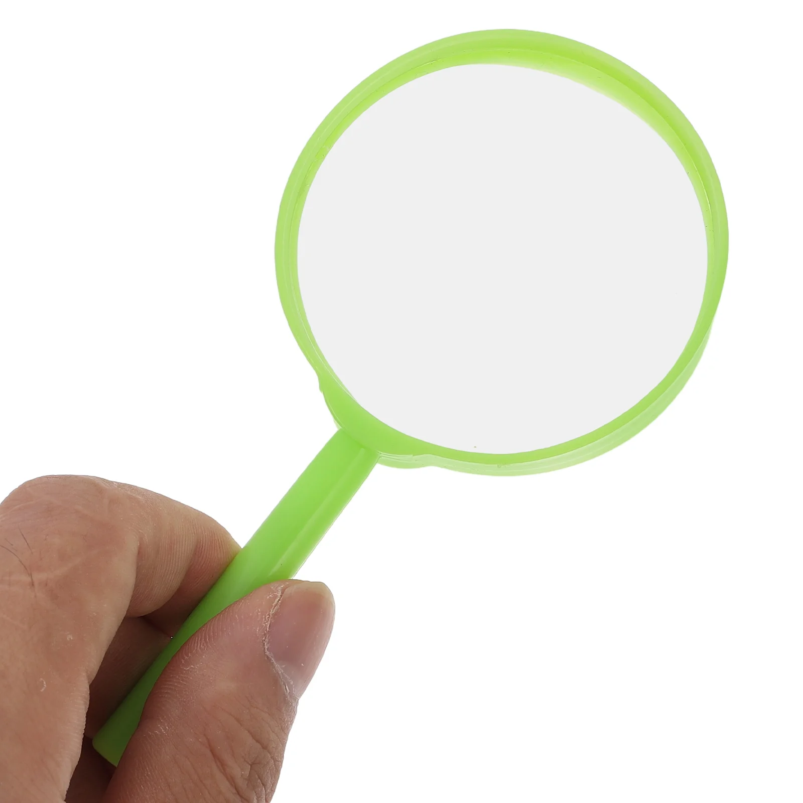 Kids Plastic Magnifying Glasses Green Handheld Outdoor Nature Exploration Science Experiment Educational Observation Magnifier