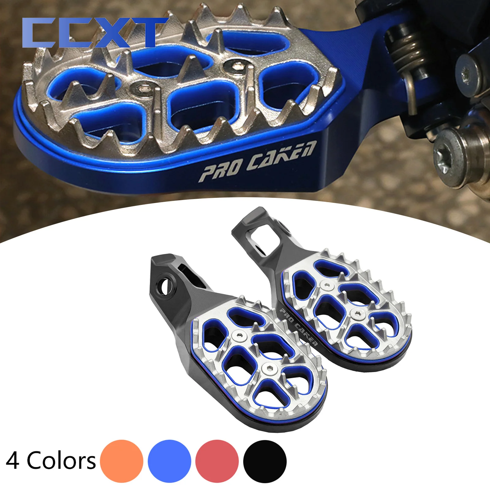 

Motorcycle CNC Forged Foot Pegs Pedal For Husqvarna FC FX TC TE FE TX 2023-2024 For KTM XC XCF SX EXC EXCF SXF 150-500 2024