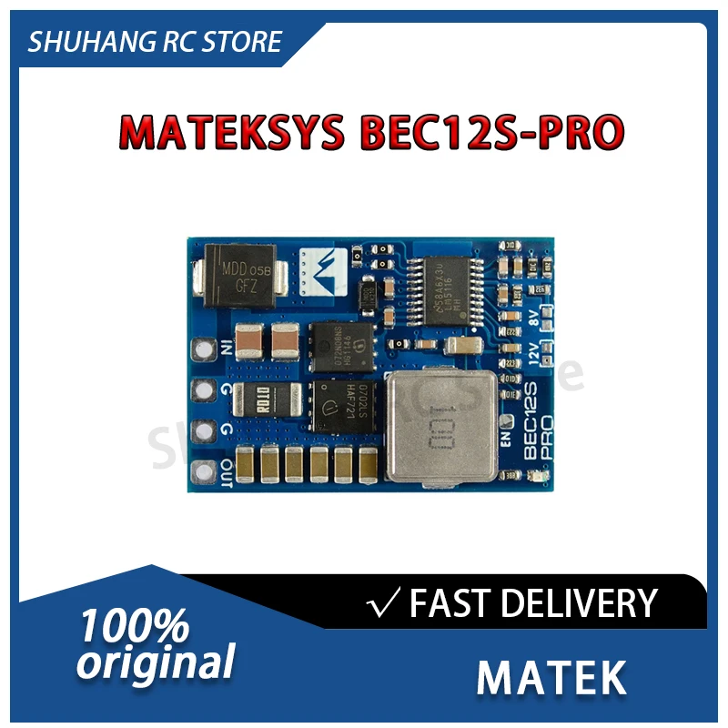 

MATEK MATEKSYS BEC12S-PRO 9-55 В до 5 В/8 В/12 В-5A 9A Пиковая выходная защита от теплового отключения для радиоуправляемого самолета Core Equipment