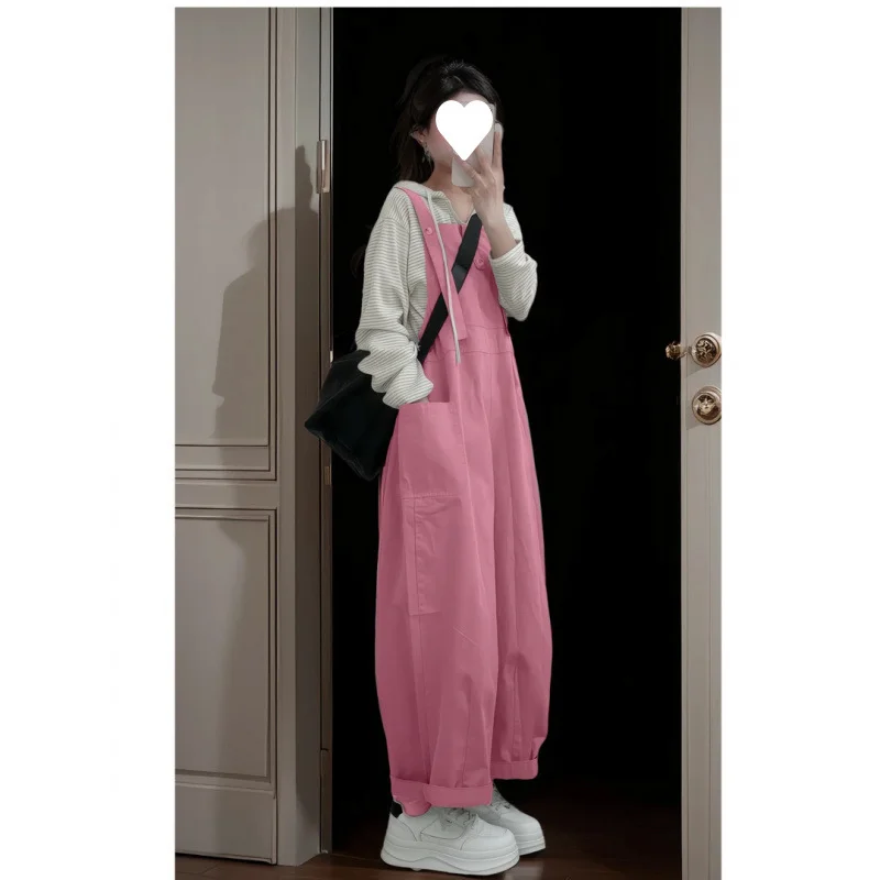 

Jumpsuits Women Elegant Midwaist Petite Seaside Lightweight Fuzzy Slims Smooths Silhouette Sweat Girly Letters Sophisticated