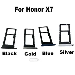 New For Huawei Honor X7 Sim Card Tray Slot Holder Socket Adapter Connector Repair Parts Replacement