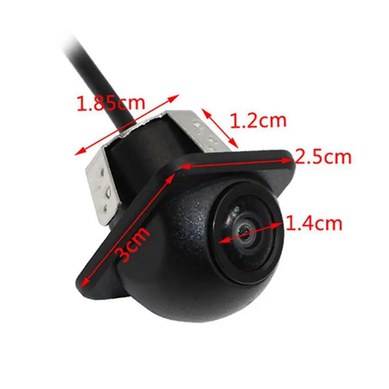 #71V CCD Fisheye Lens Car Camera HD Night Vision Auto Parking Assist,Parking Aid Camera,(black)