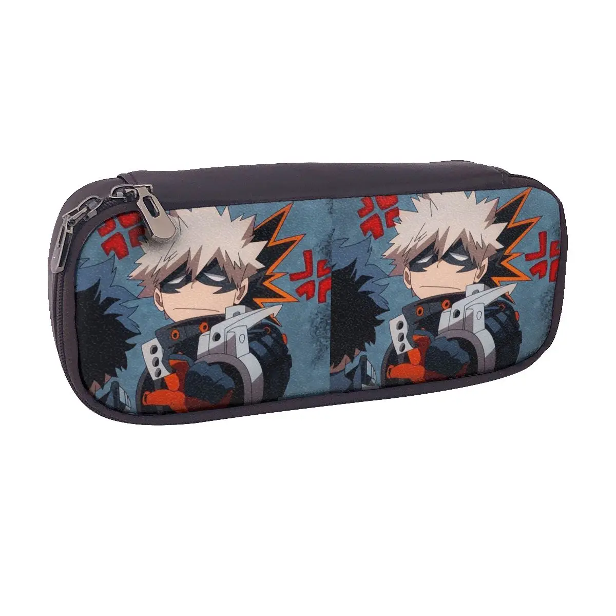 

Bakugou Katsuki Anime My Hero Academia Leather Pencil Case for School Pen Box Pencil Bag Stationery Supplies Pen Holder Bag