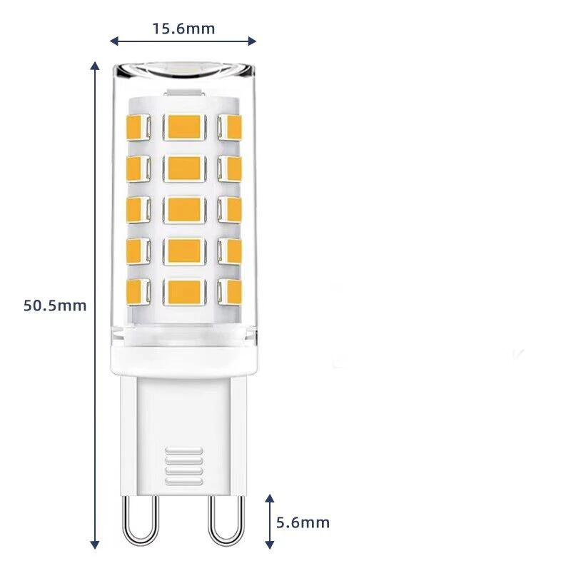 لا وميض G9 10 واط 12 واط LED لمبة 3000 كيلو 4000 كيلو 6000 كيلو AC110V/220 فولت 2835 الذرة ضوء 124 المصابيح الثريا ضوء استبدال 100 واط الهالوجين