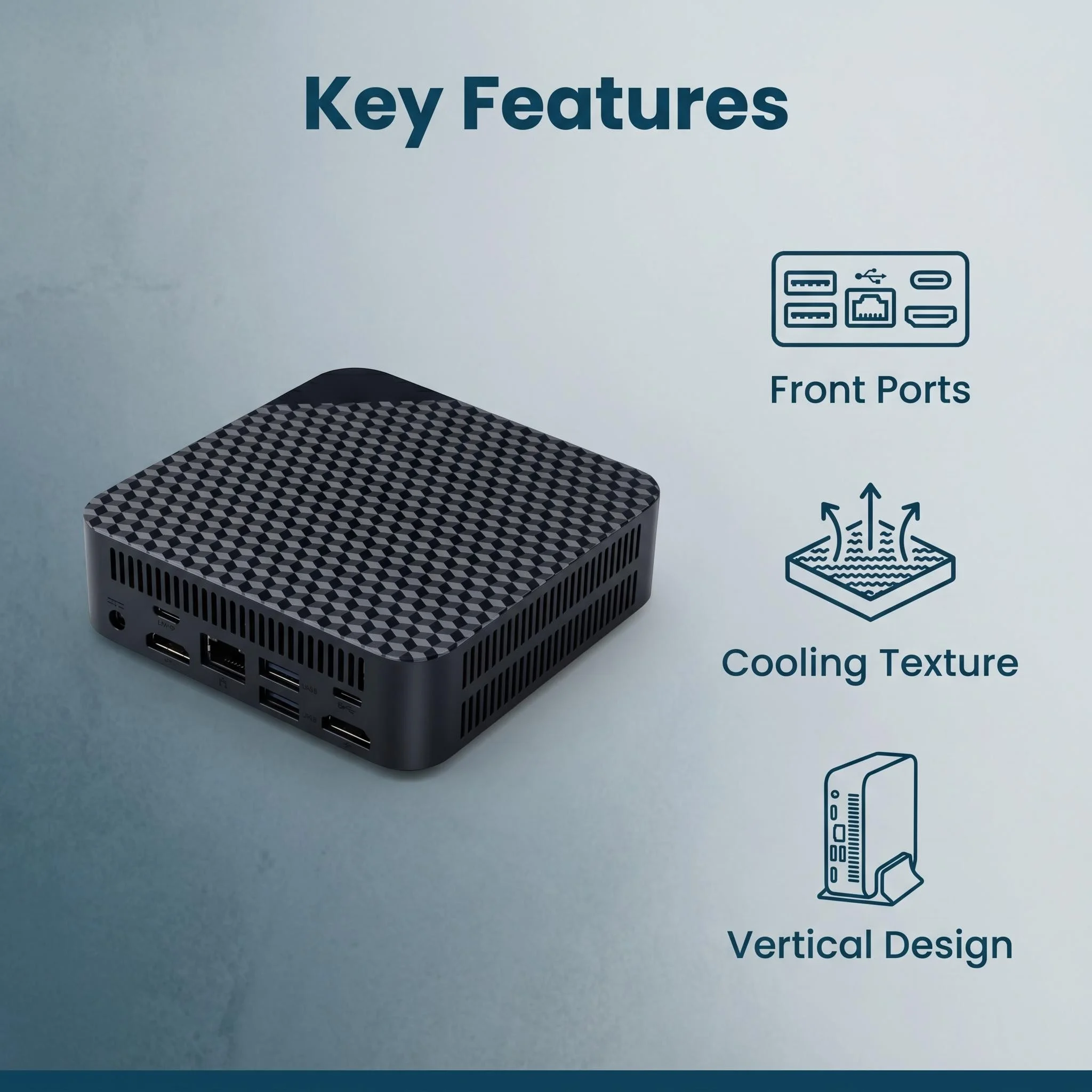 Intel N150 Mini PC 16GB DDR4 512GB NVMe SSD Triple 4K Display
