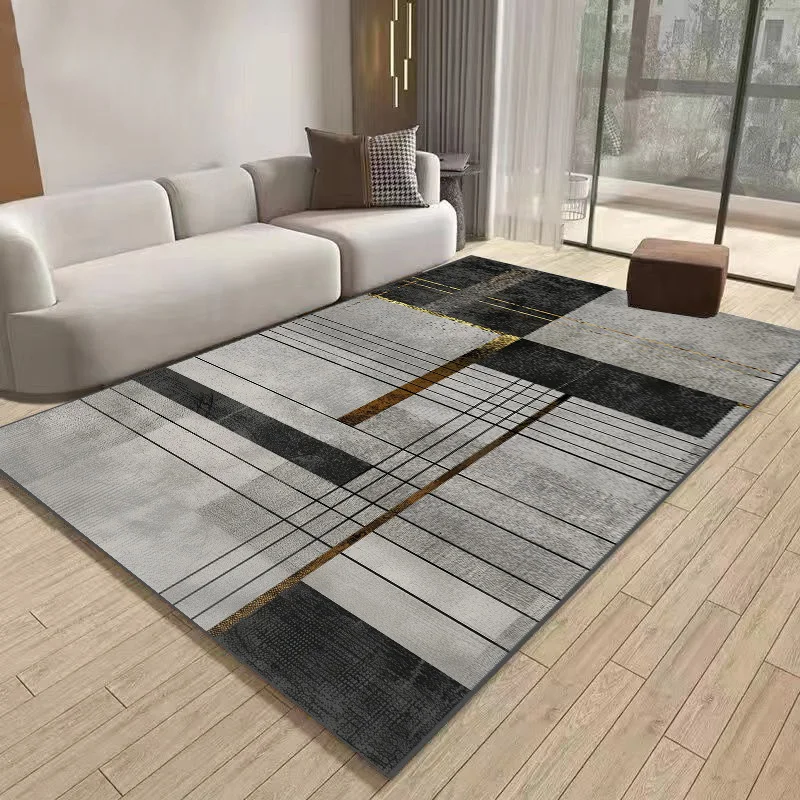 Light Luxury geometric Carpets for Living Room Modern Bedroom Decoration Carpet Home Sofa Area Rugs Cloakroom Balcony Floor Mats