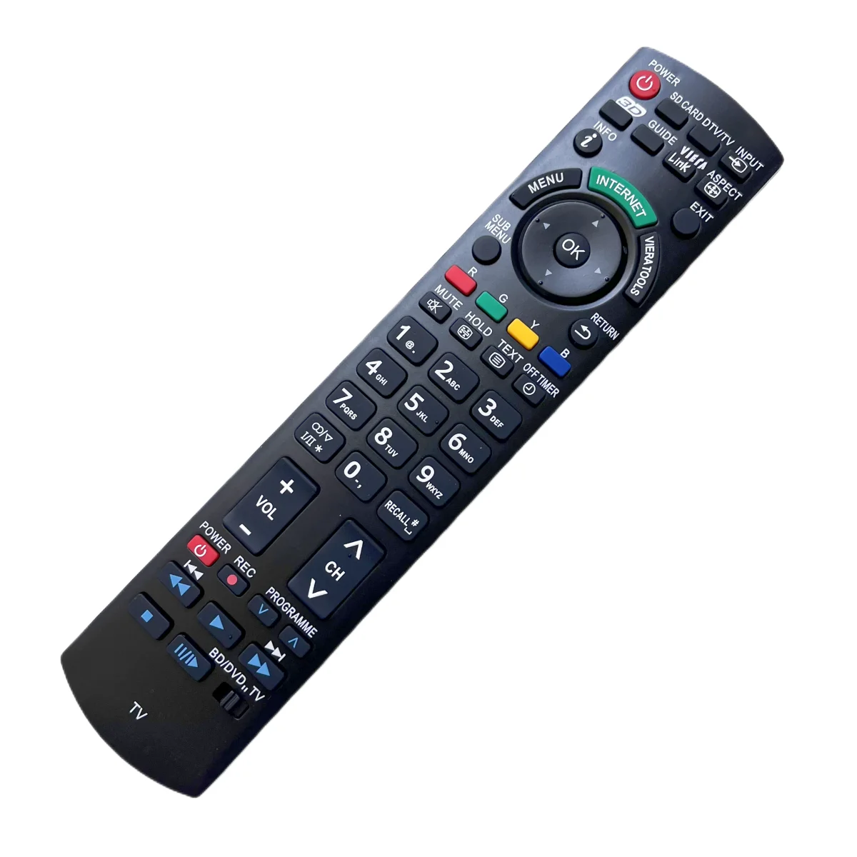 Remote Control fit for Panasonic TV N2QAYB000659 TH-L32DT30A TH-L37DT30A TH-P42GT30A TH-P42ST30A TH-P42UT30A TH-P46GT30A TH-P50G