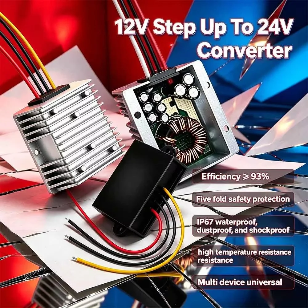 DC 12V Step Up To 24V Power Boost Converter 1A 3A 8A 10A 12A 15A Voltage Regulator Boost Converter Waterproof Module Transformer