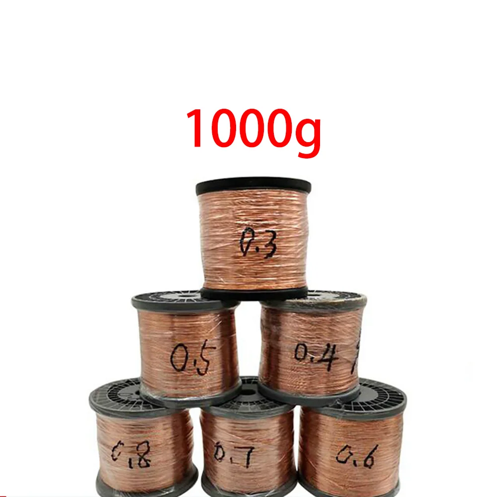 1KG Metal Soft Wire T2 Pure Copper Solid Wire Diameter 0.2 0.3 0.4 0.5 0.6 0.8 1 1.2 1.5 2 2.5 3 4mm DIY Jewelry Making