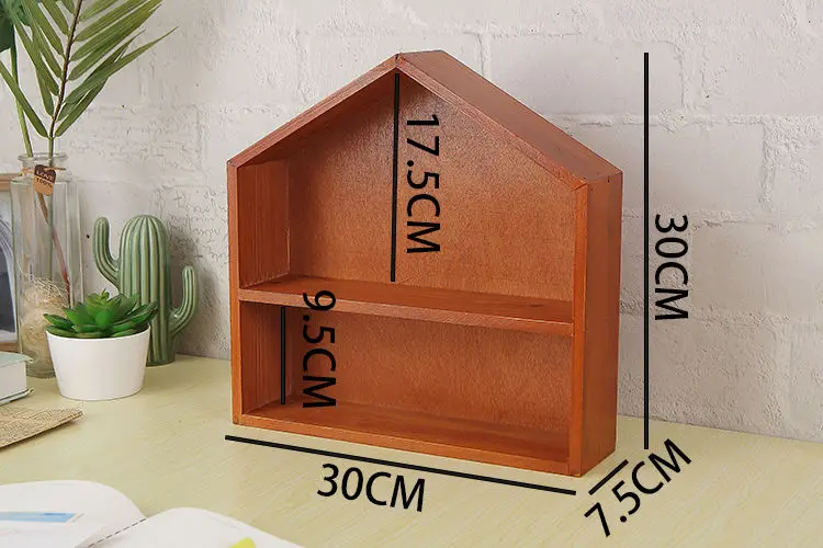 Afbeelding 7: Massief houten desktop parfum bubble mart pop handheld kantoor jongen blinde doos display rek plank decoratie opbergdoos