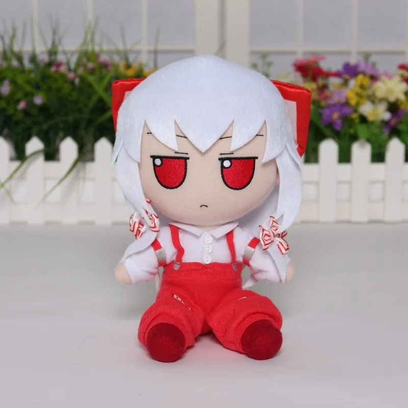 20cm Anime Touhou Project Plush Doll Game Remilia Scarlet Flandre Reisen Fujiwara no Mokou Fumo Cosplay Stuffed Toy for Gift