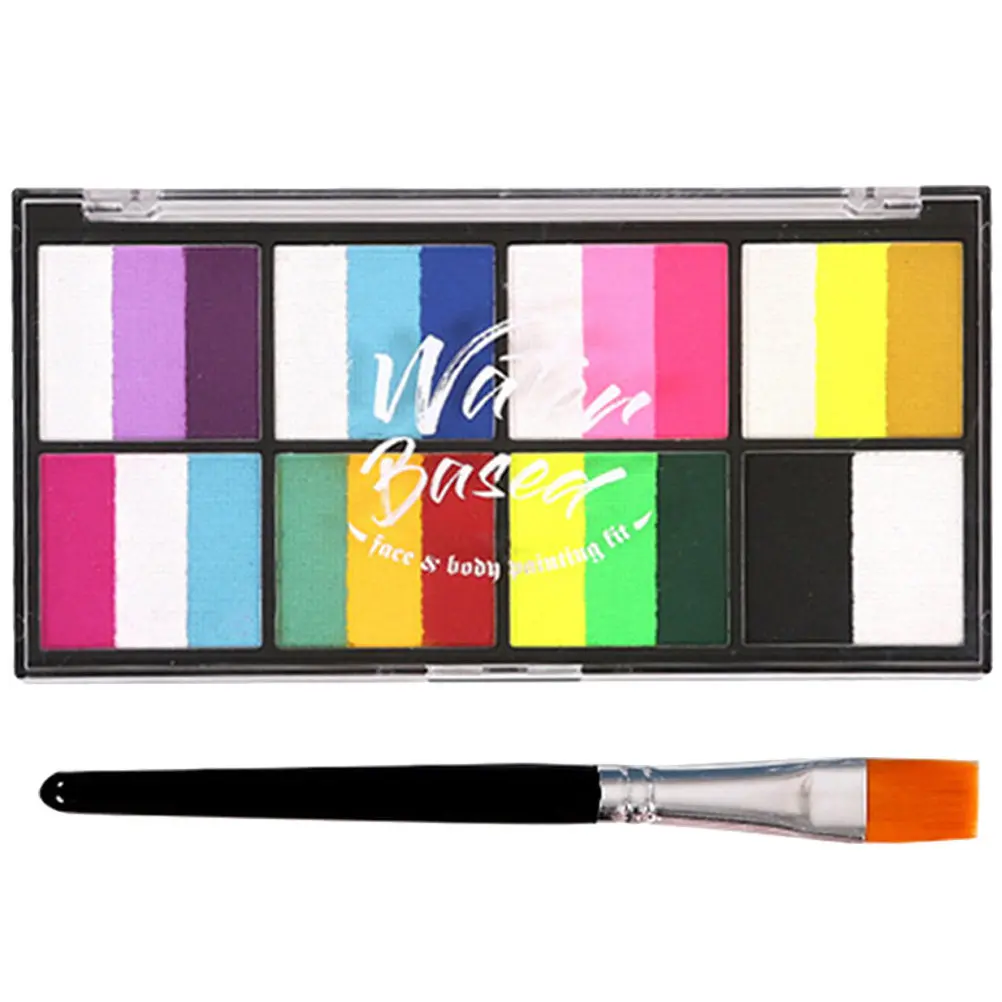 

Набор для рисования на лице: многофункциональные водорастворимые краски для лица, набор для макияжа на фестиваль, вечеринку, косплей, принадлежности для боди-арта