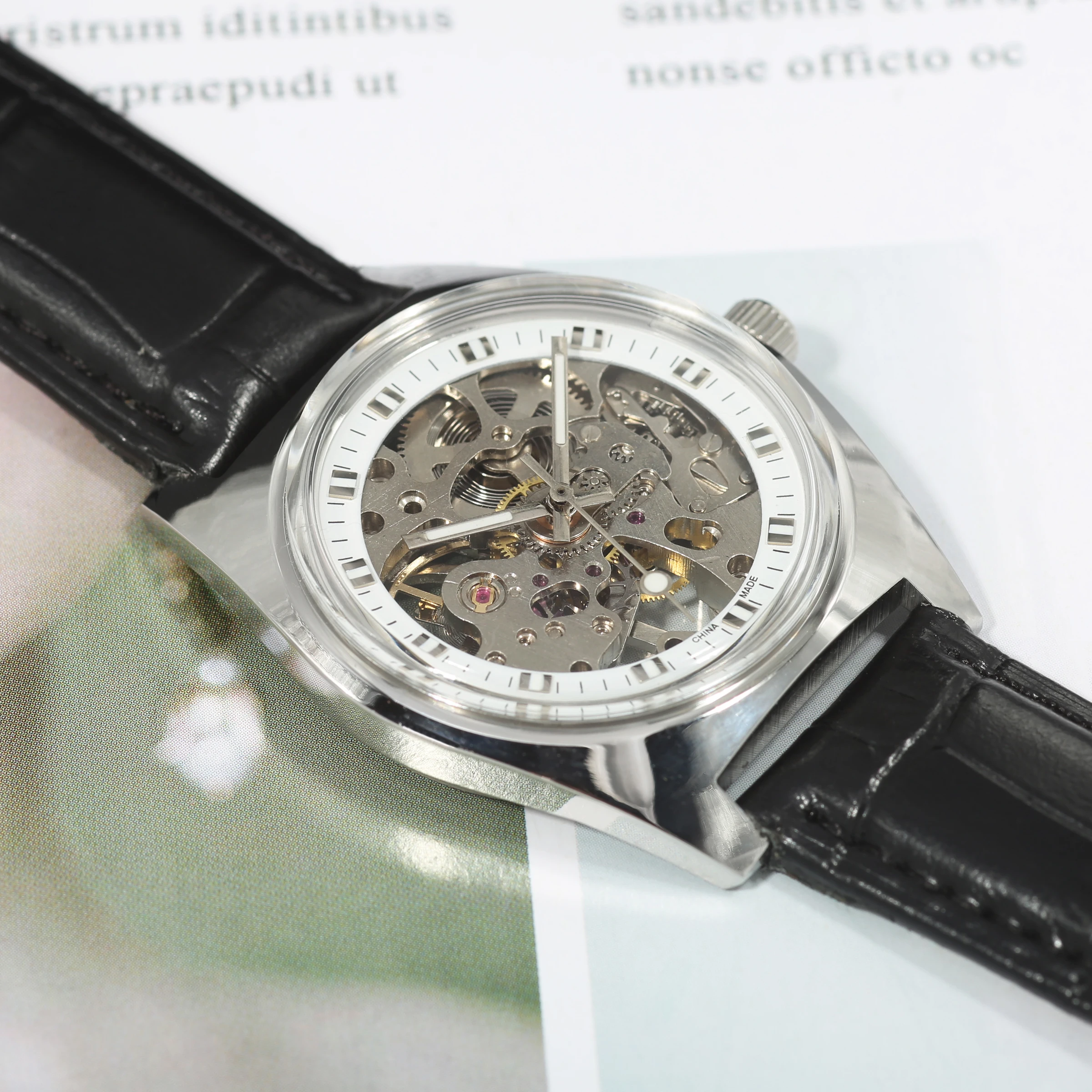 7120 Manual Movement Watch Accessories Stainless Steel 7120 Movement Watch Case DIY Accessories image 6