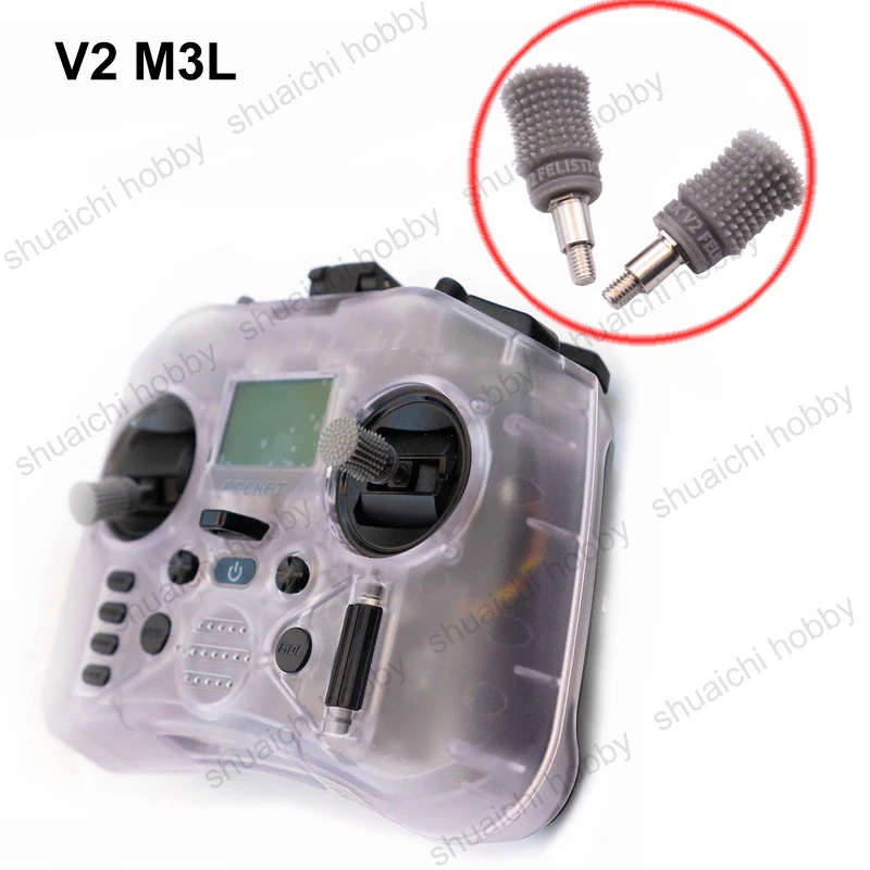 1 زوج طائرة بدون طيار FPV تحكم عن بعد عصا التحكم رافعة المضادة للانزلاق الروك غطاء التحكم عصا V2/V3 M3L لملحقات الجيب RadioMaster