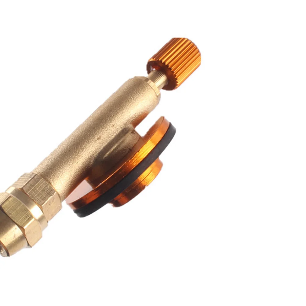 

1Set Gas Tank Inflation Valve Flat Metal Long Life Auto-Off Camping Stove Convert Adapter Nozzle Gas Tank Inflation Valve