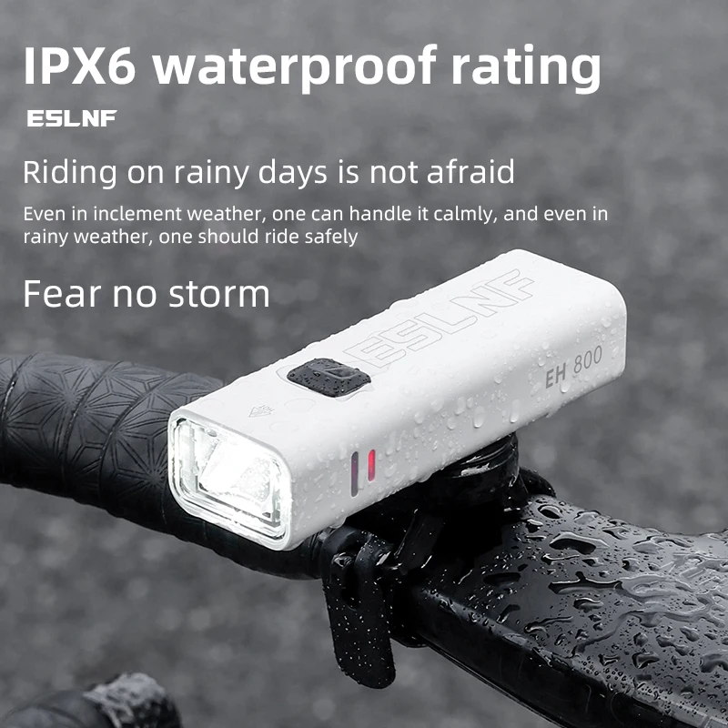 

ESLNF High Light 800lm Bicycle headlight Aluminum alloy Night Safety Cycling Light MTB Road Bike Front Light Bicycle Light