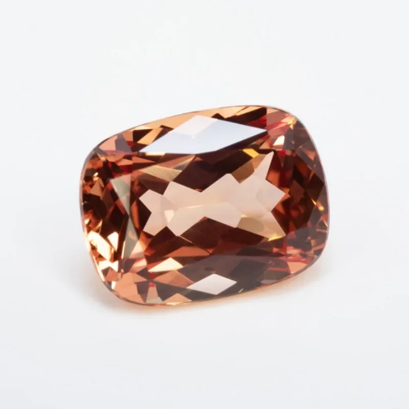 Lab Grown Sapphire Orange Color Rectangular Cushion Shape Cut VVS1 Charms DIY Jewelry Making Material Selectable AGL Certificate