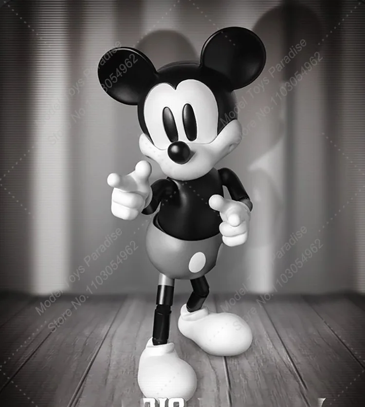 DAH-050SP 1/12 Scale Retro Black White Cute Mouse Full Set 16.5cm Soldier Action Figure Collectible Toys Gifts