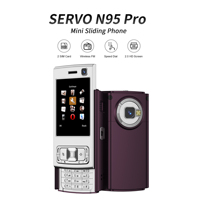 SERVO N95 Pro New Slider Mobile Phone Dual SIM Bluetooth Magic Voice Flashlight FM Radio Keyboard Mini 2G GSM Cellphones Type-C