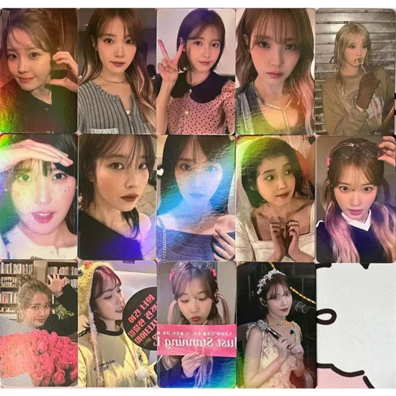 ألبوم بطاقة ليزر IU ، بطاقة لومو الفائزة ، بطاقة لي جي يون اللامعة ، بطاقة بريدية ، بطاقة صور ، بطاقة جمع هدايا للفتيات ، 50 لكل مجموعة