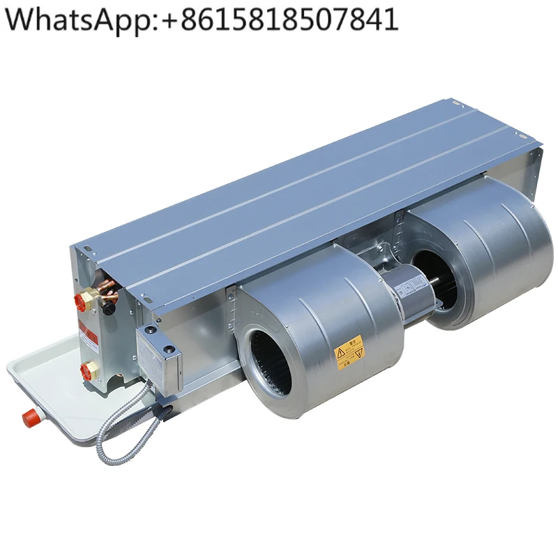 Radiador de bobina de ventilador oculto Horizontal, refrigeración y calefacción, máquina de bobina de aire acondicionado de agua silenciosa
