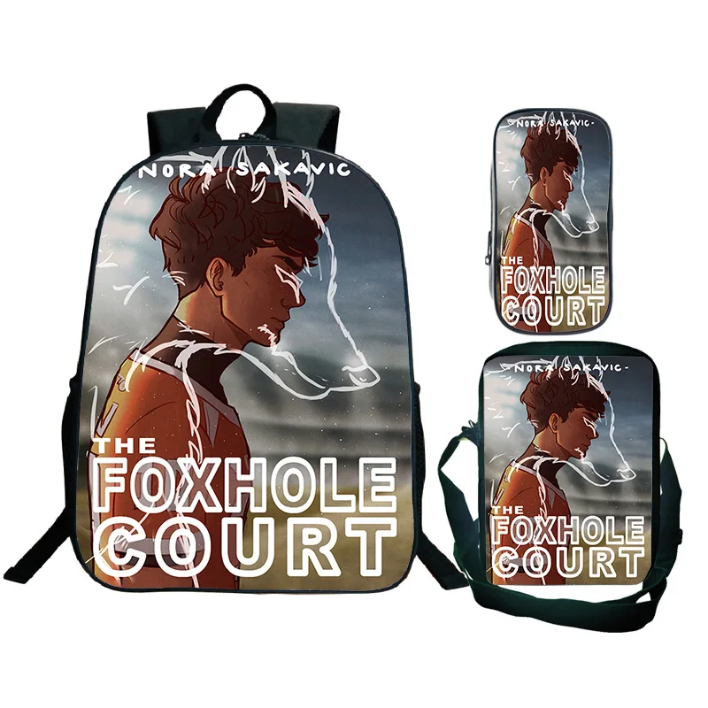 The Foxhole Court 3Pcs-Set Backpack Student School Bag Shoulder Bag Pencil Case PALMETTO STATE F0XES Teen Casual Bags Mochilas