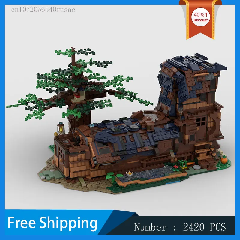 TreeHouse MOC Building Blocks Fairy Tale Shoe House Model DIY Bricks Creative Assembly Toys Children Birthday Gift Christmas