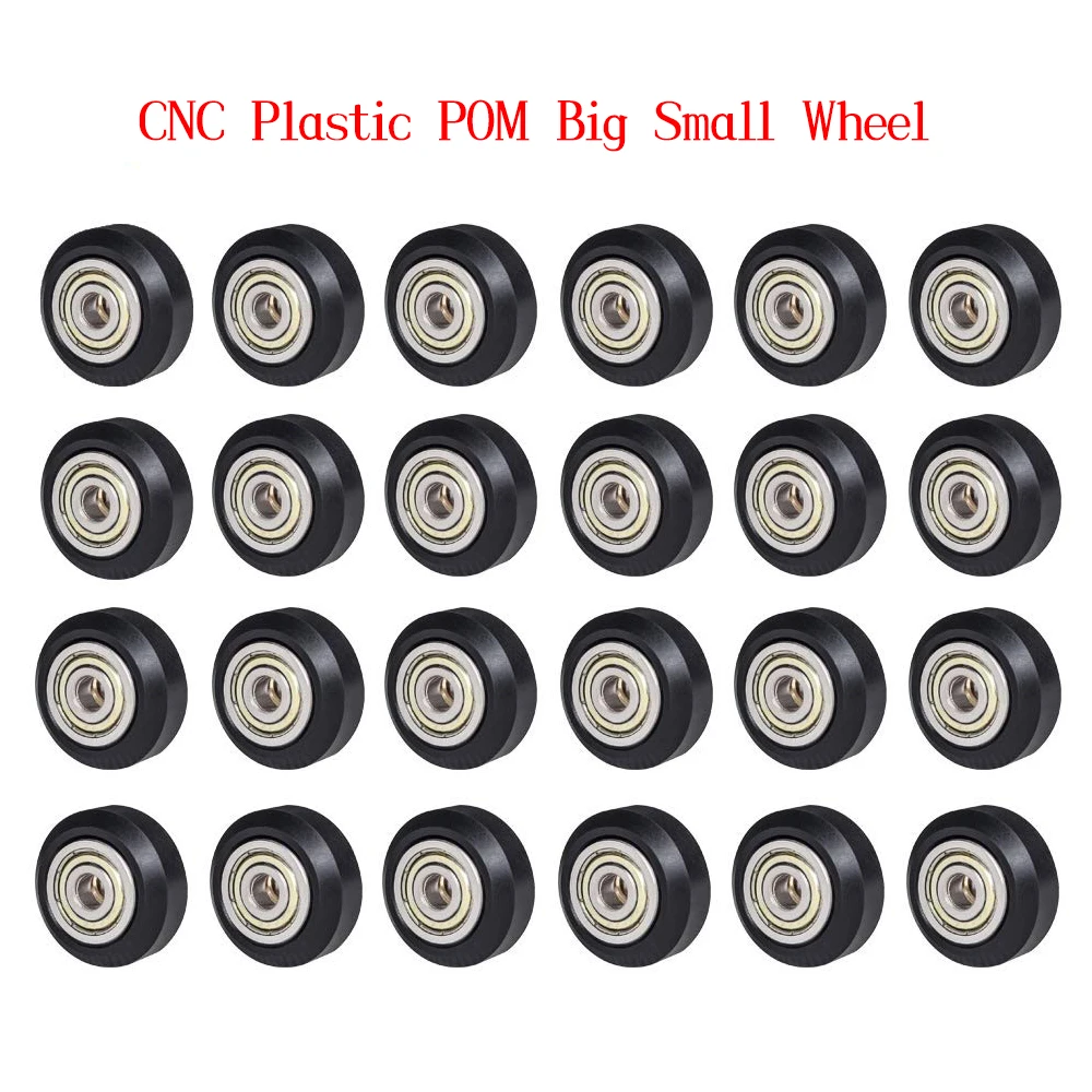 1/5/10/24PCS CNC Plastikowe POM Duże małe koło z łożyskiem Idler V-Slot Profil aluminiowy Perlin Pulley do drukarki 3D Ender3 V2