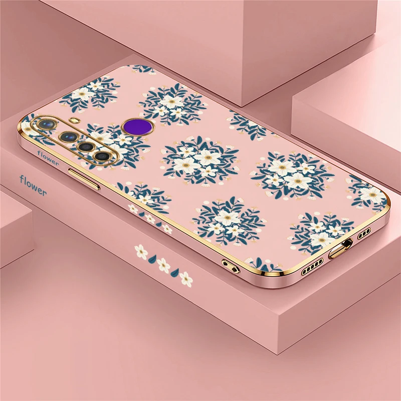 جراب هاتف لهاتف OPPO Realme GT Master Neo 3 2 Pro X X7 Pro V25 V13 V5 Q5 Q3i نوت 60 غطاء سيليكون فاخر مطلي بالزهور