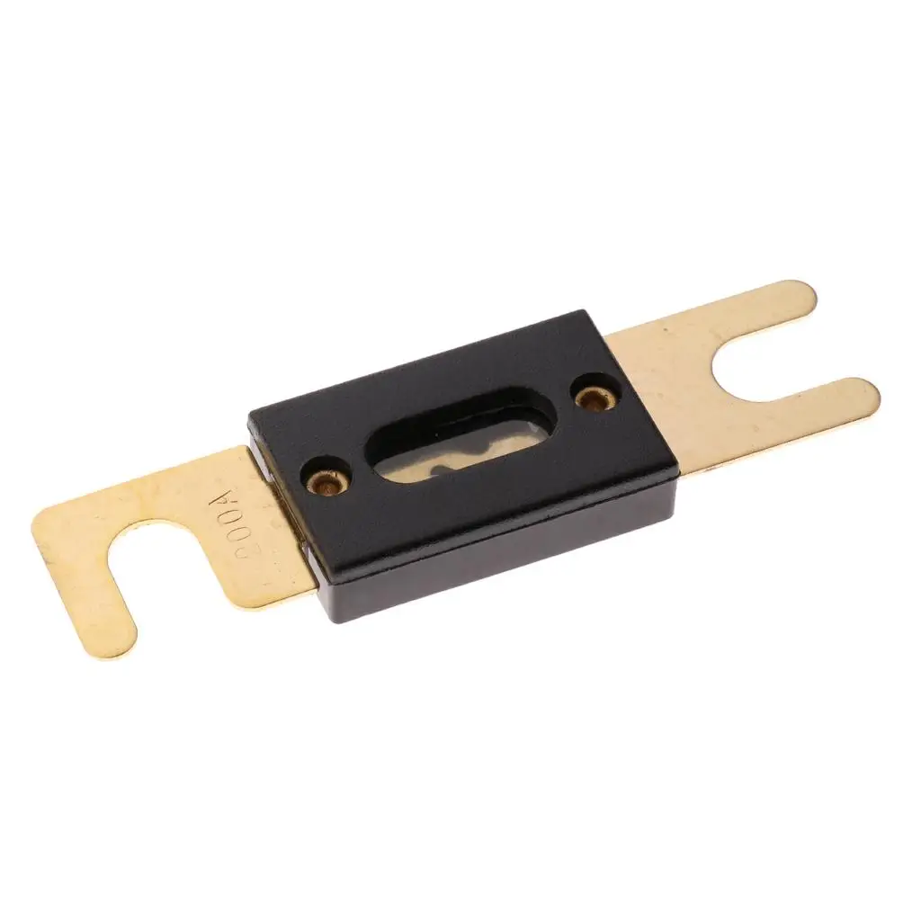 200 Amp Gold Plated ANL Fuses with Holder Car Automotive Electrical Flat Fuse Kit for High Current Fuse Box