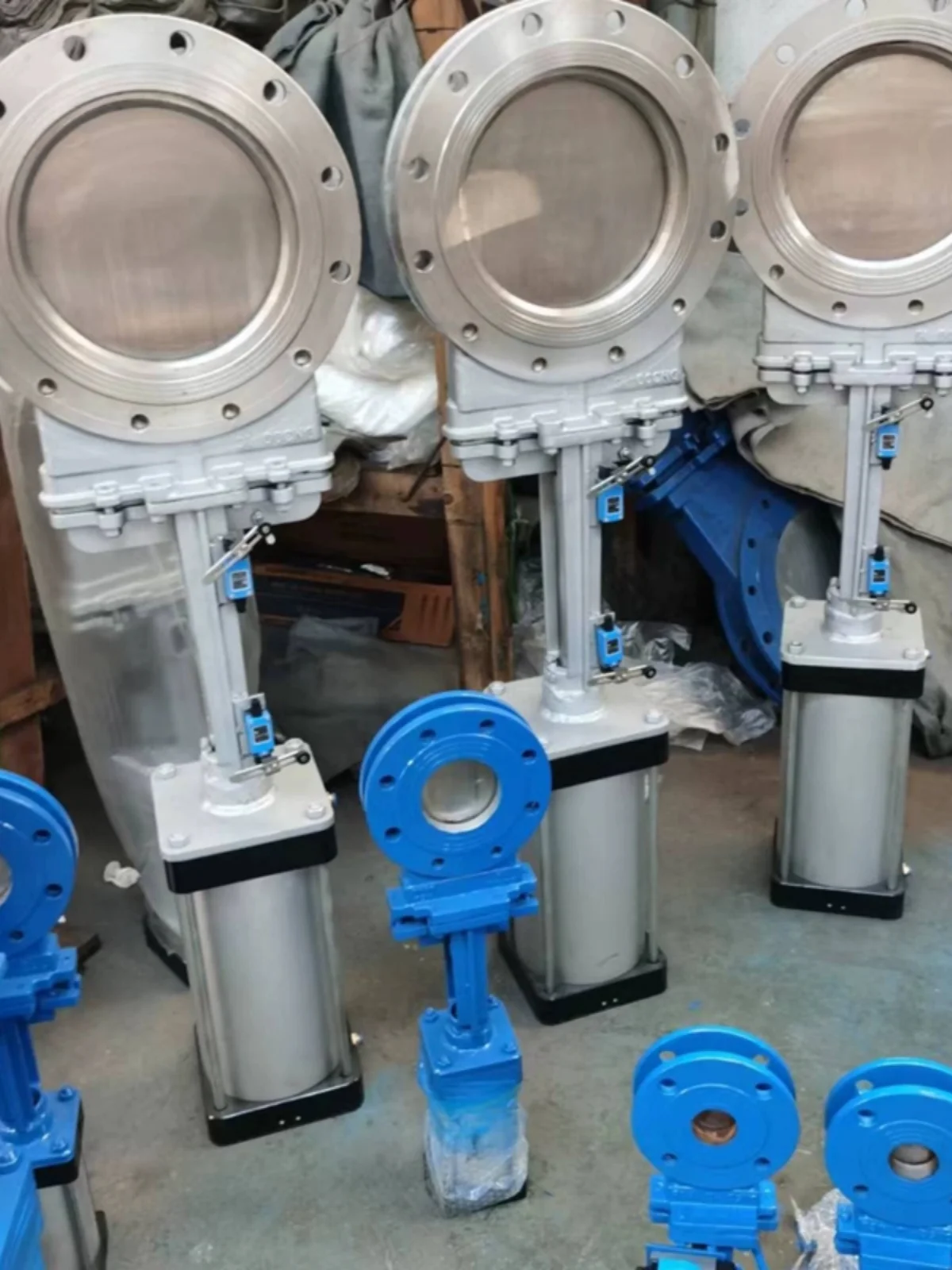 

Pneumatic Knife Gate Valves PZ673W-10P Wear-Resistant Plug Valve Sewage Valve Knife Gate Thin Gate