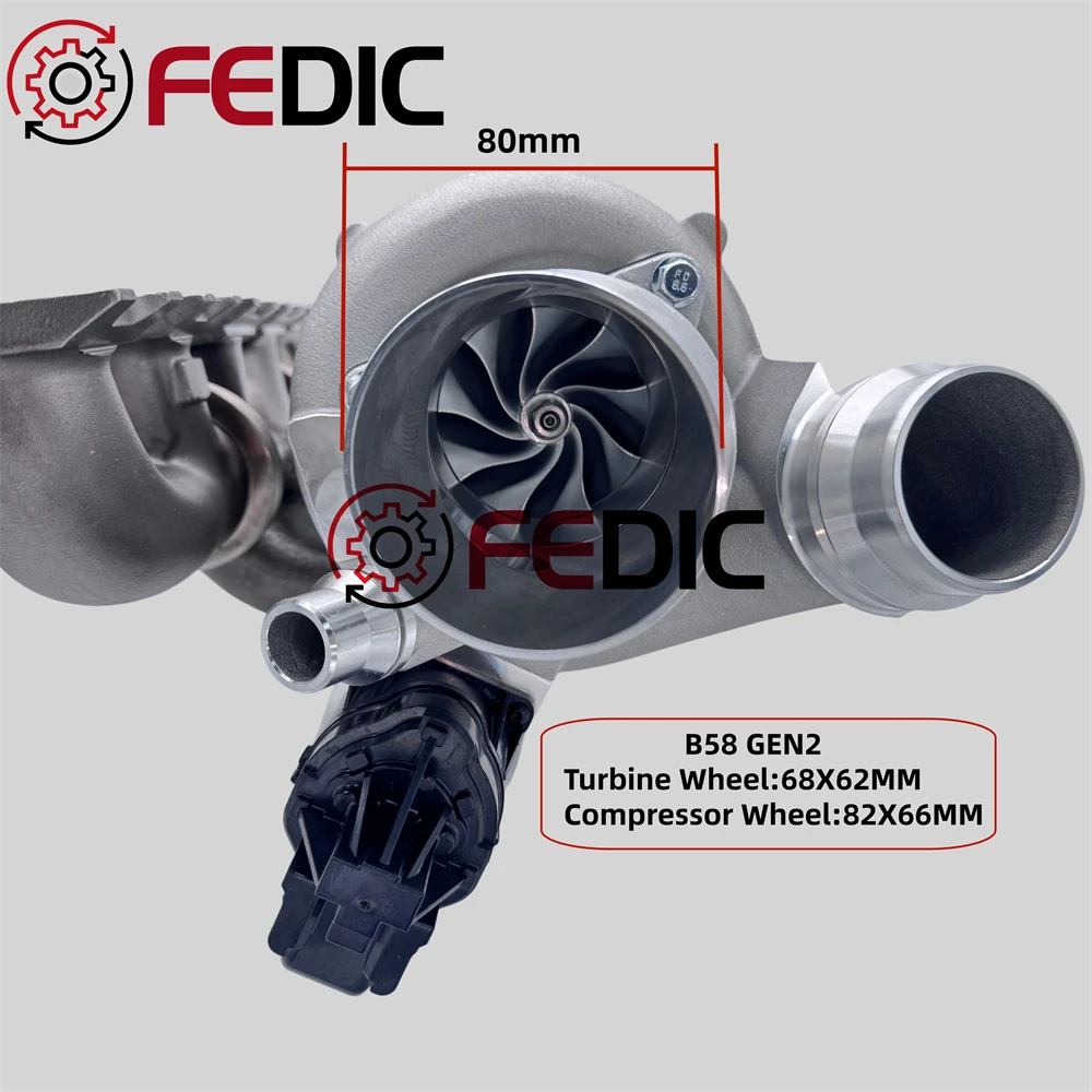 B58TU  8679022 Hybrid Turbo charger for B58 GEN 2 6 Port Engine B58D G20 G22 G23 G42 M240 M340 M440 3.0L 800-1000 HP 2020-2024
