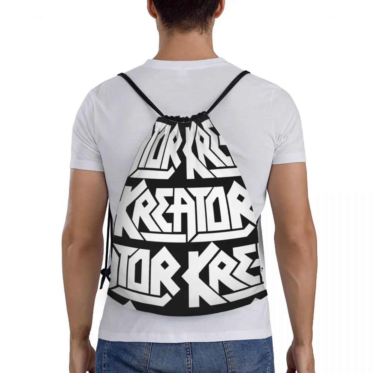 Kreator Silhouette-bolsas de cordón portátiles multifunción, bolsa deportiva para libros, Viajes