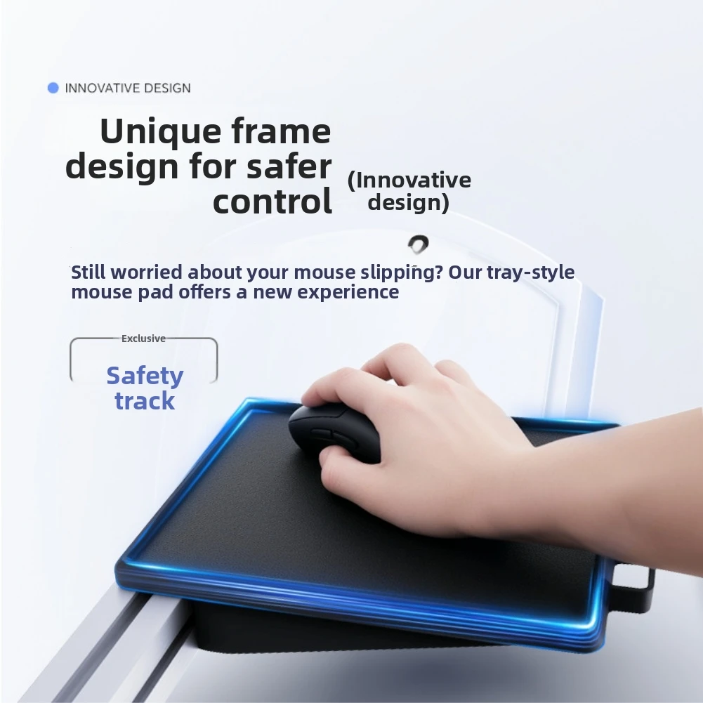 Aluminum Alloy Mouse Pad For Enhanced Performance Tray Style Metal Mouse Pad For Office Mouse Replacement Accessories