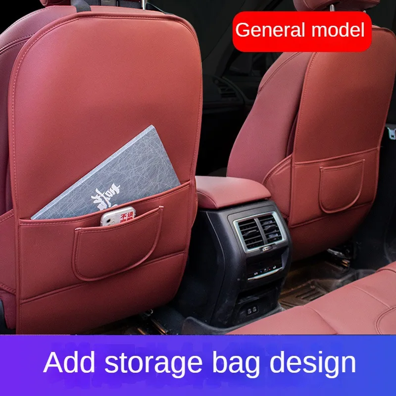 Car Seat Back Protector Cover For Children Universal Auto Backseat Anti Kick Pad Waterproof Kick Mat Backrest Protective Pad