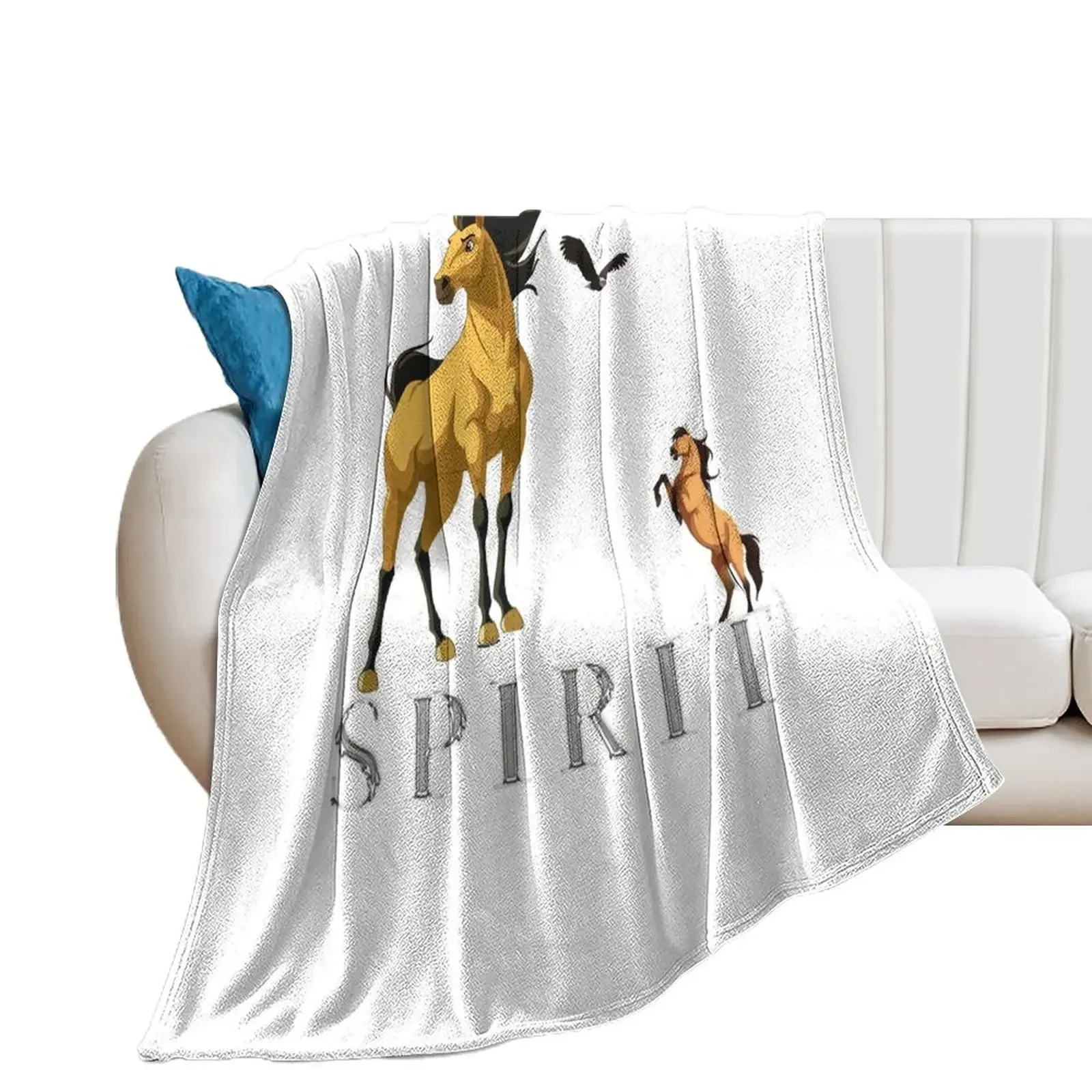 Spirit Stallion of the Cimarron Classic Throw Blanket Sofa Throw Picnic Weighted Blankets