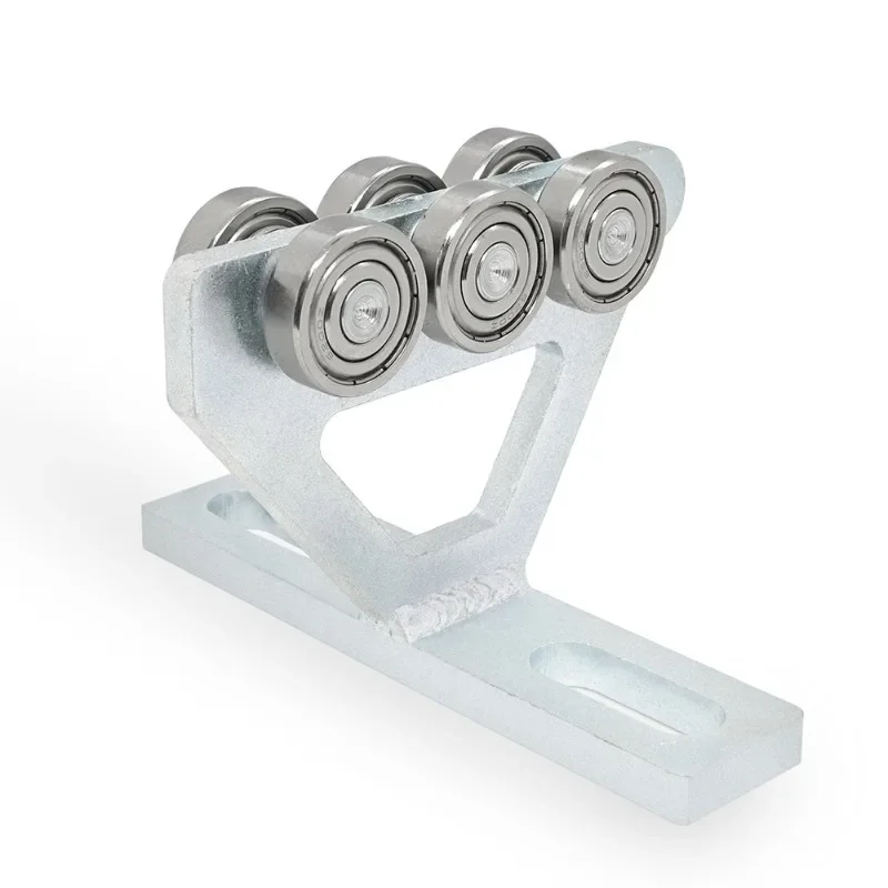Pulley Component Y-shaped Six Wheel Industrial Lifting Slide Rail Accessory High Load-bearing Pulley 1-5/8 Wide Channel Steel